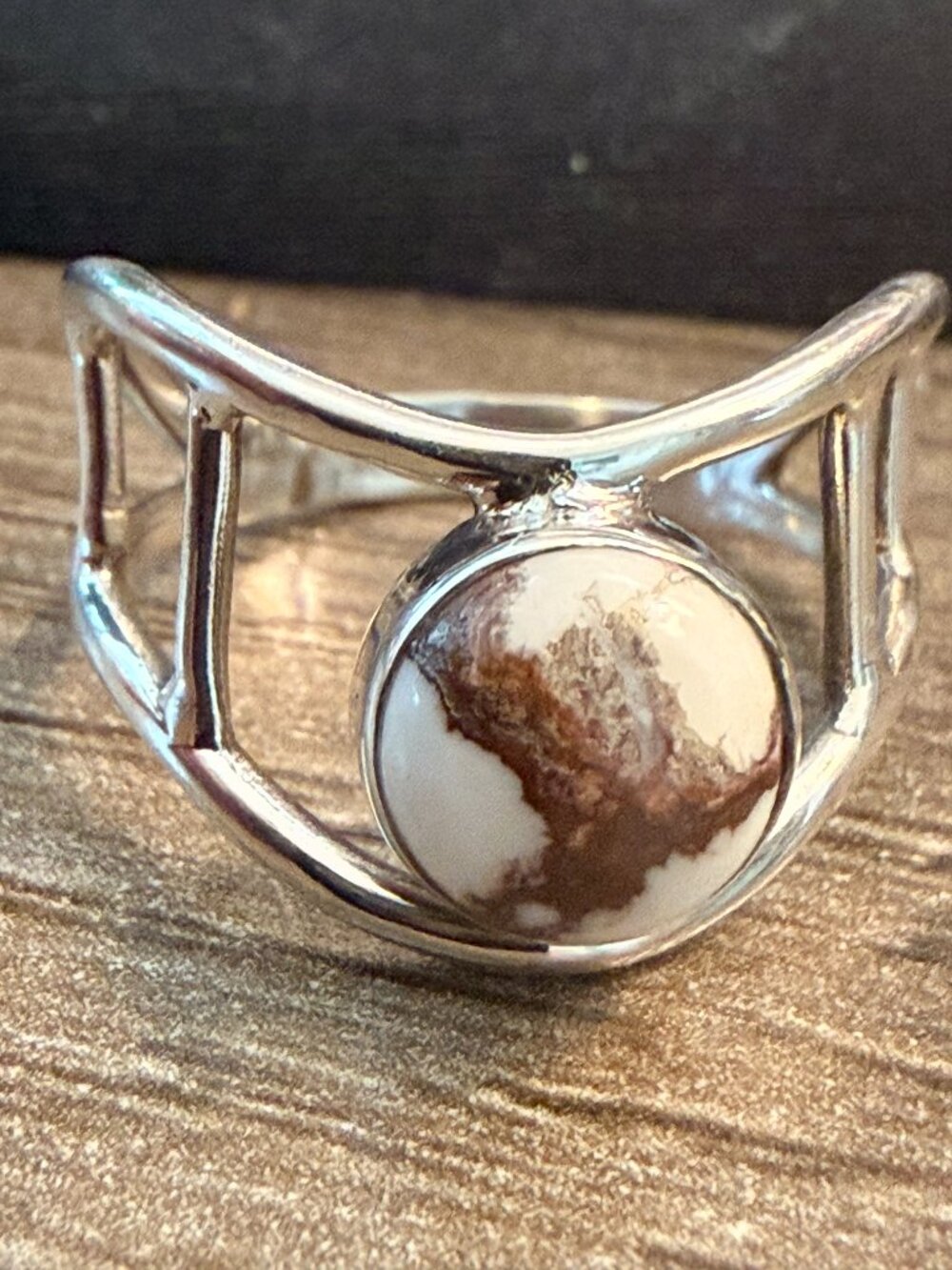 Sterling silver wild horse ring
